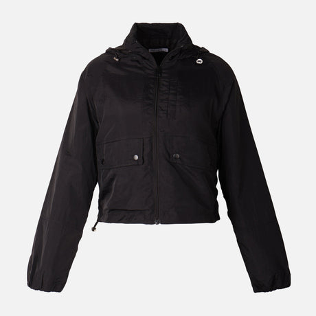 Women Woven Hooded Light Jacket