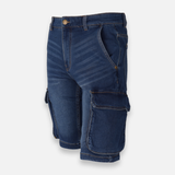Men Denim Cargo Short