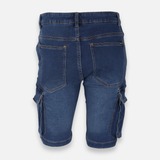 Men Denim Cargo Short