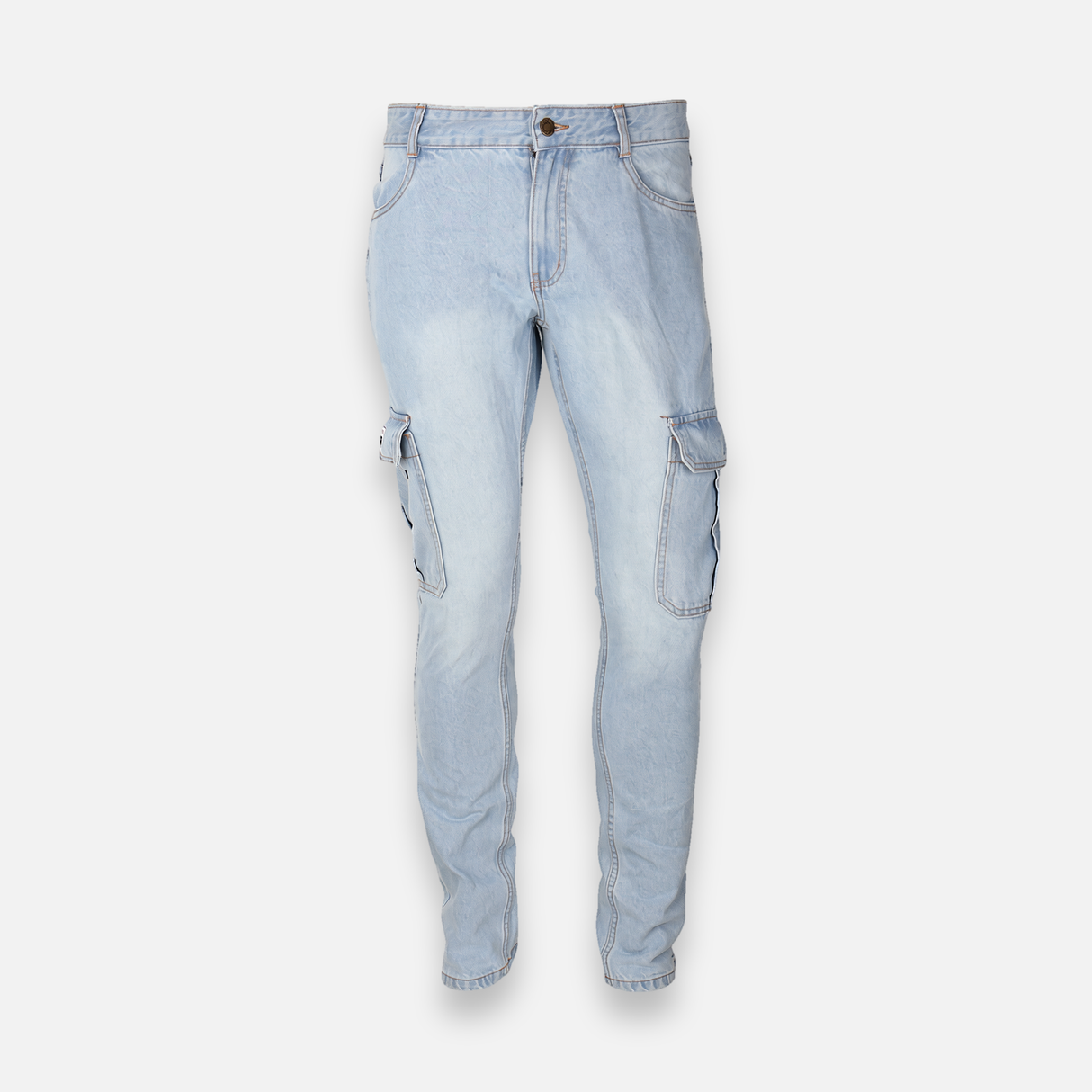 Men Denim Cargo Pant Slim Fit