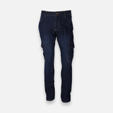 Men Denim Cargo Pant Slim Fit
