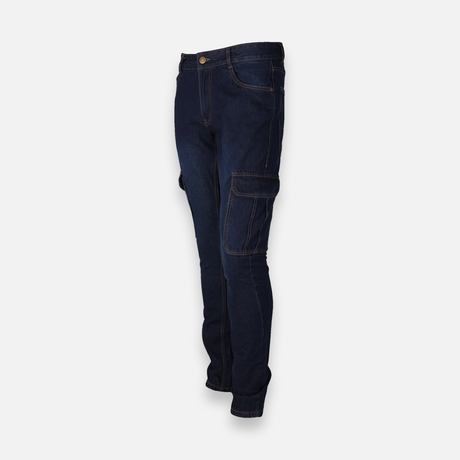 Men Denim Cargo Pant Slim Fit