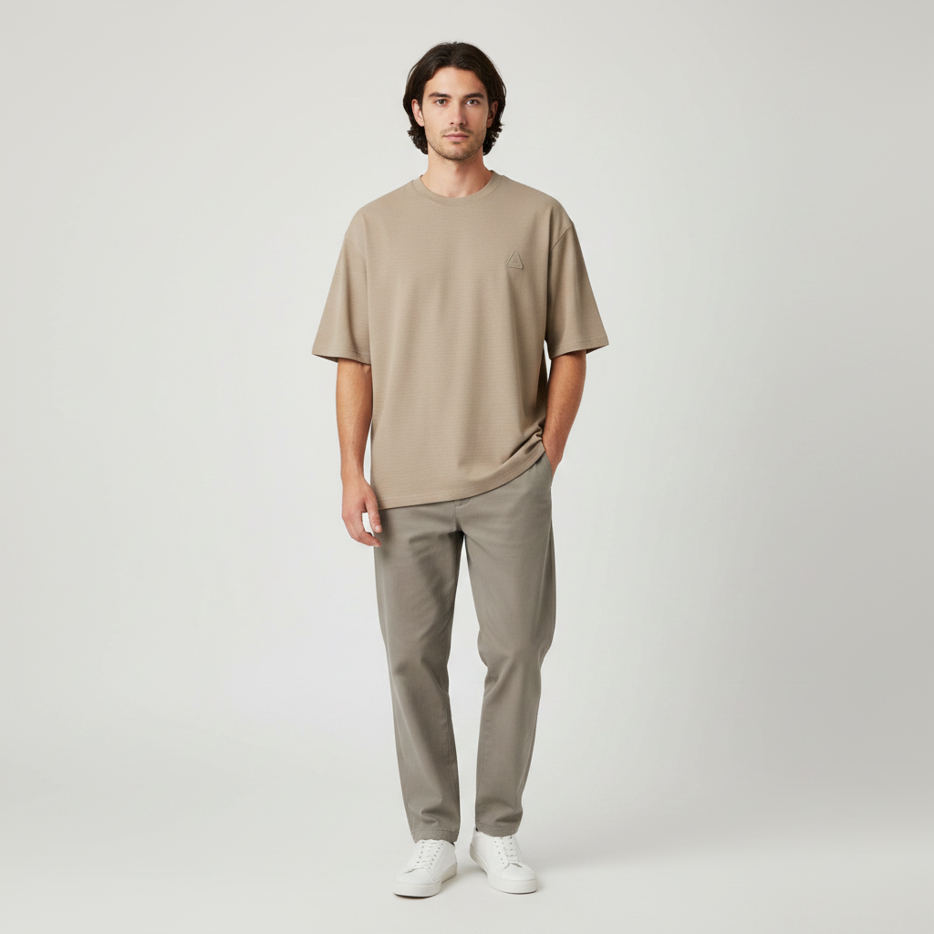 Men T-Shirt Round Neck Over Sized