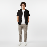 Men Plain Woven Short Sleeve Shirt