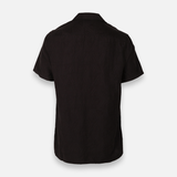 Men Plain Woven Short Sleeve Shirt