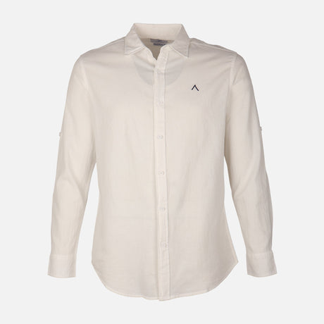 Men Woven Long Sleeve Plain Shirt