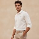 Men Woven Long Sleeve Plain Shirt