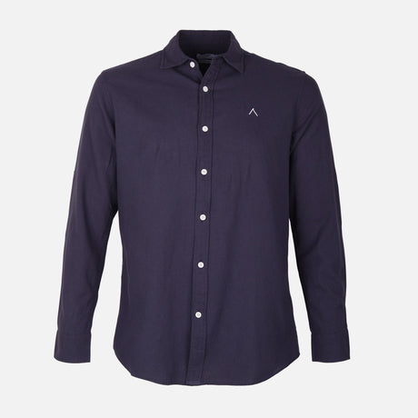 Men Woven Long Sleeve Plain Shirt