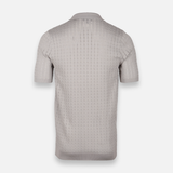Men Plain Knitted Short Sleeve Shirt