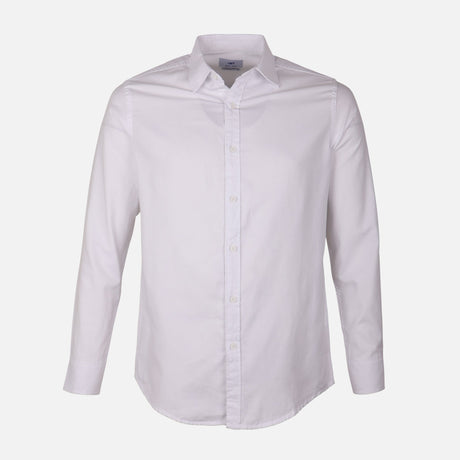 Men Plain Oxford Long Sleeve Shirt
