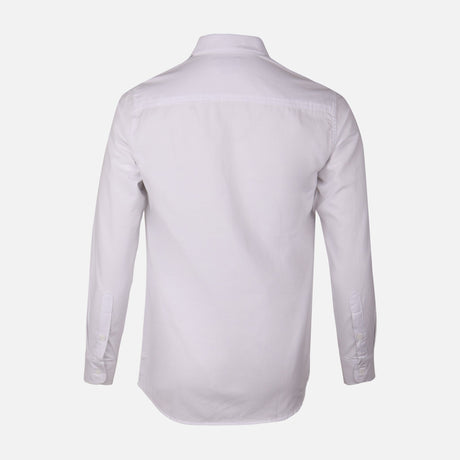 Men Plain Oxford Long Sleeve Shirt