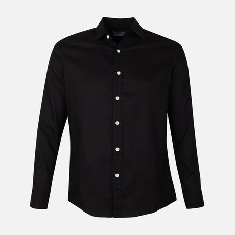 Men Plain Oxford Long Sleeve Shirt