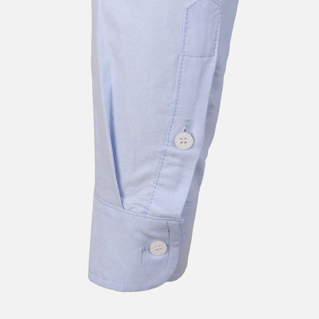 Men Plain Oxford Long Sleeve Shirt