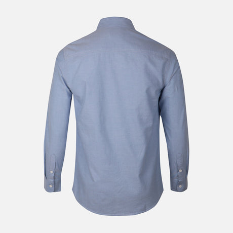 Men Plain Oxford Long Sleeve Shirt