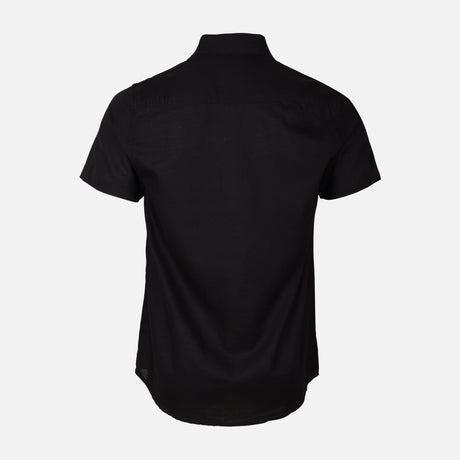 Men Plain Oxford Short Sleeve Shirt