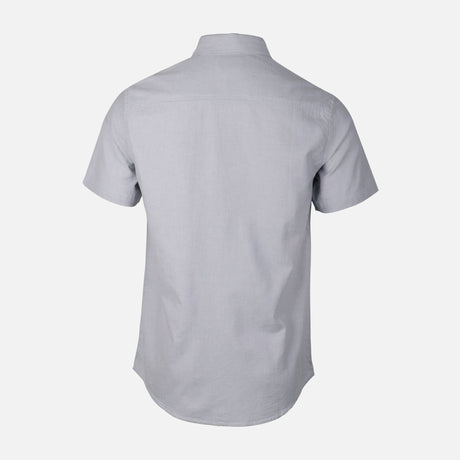Men Plain Oxford Short Sleeve Shirt