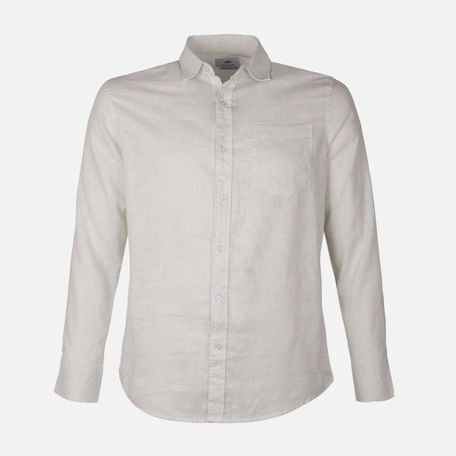 Men Woven Long Sleeve Plain Shirt