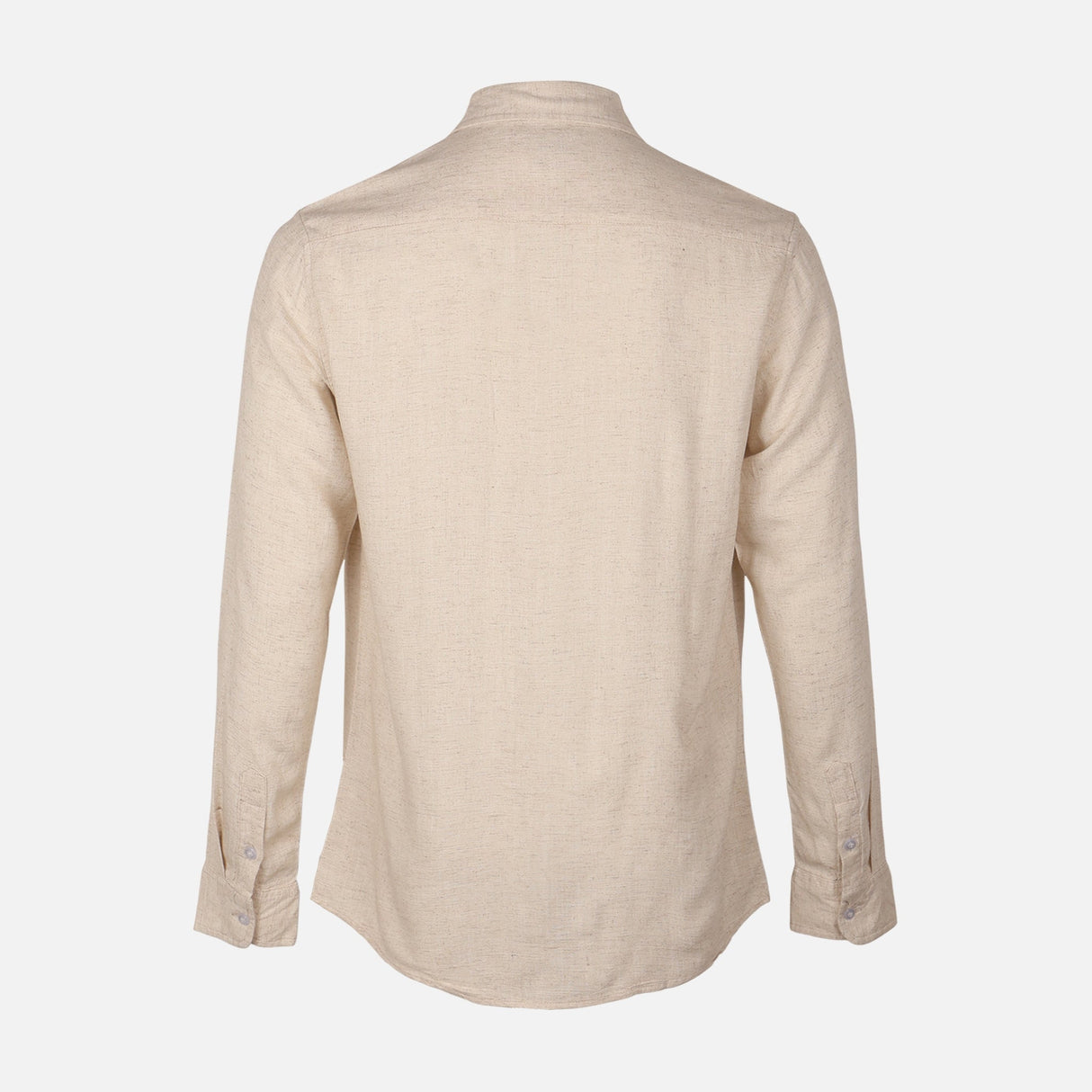 Men Woven Long Sleeve Plain Shirt