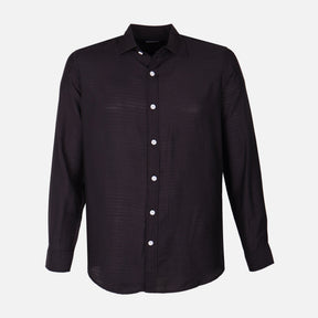 Men Woven Long Sleeve Plain Shirt