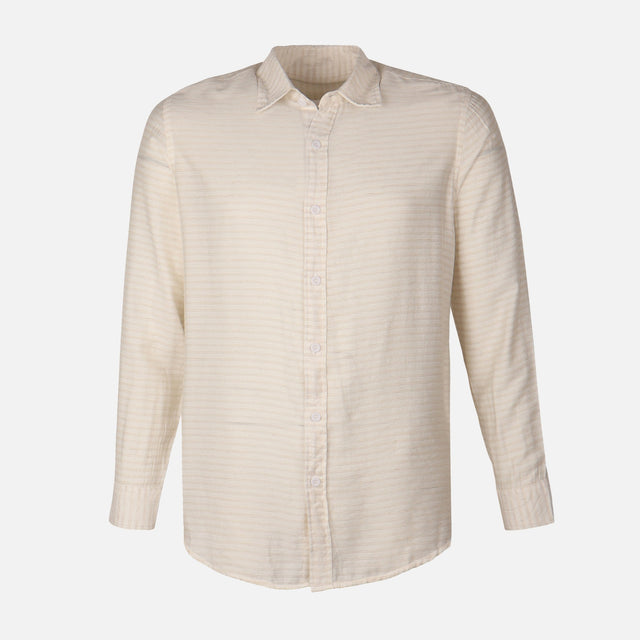 Men Woven Long Sleeve Plain Shirt