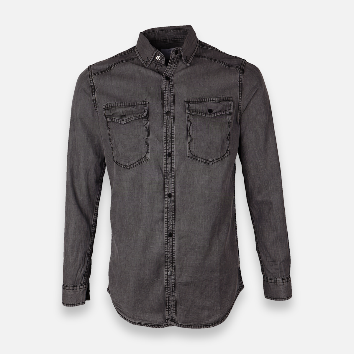 Men Denim Shirt Long Sleeve