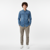 Men Denim Shirt Long Sleeve