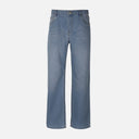 WOMEN STRAIGHT MID WAIST PANT JEANS