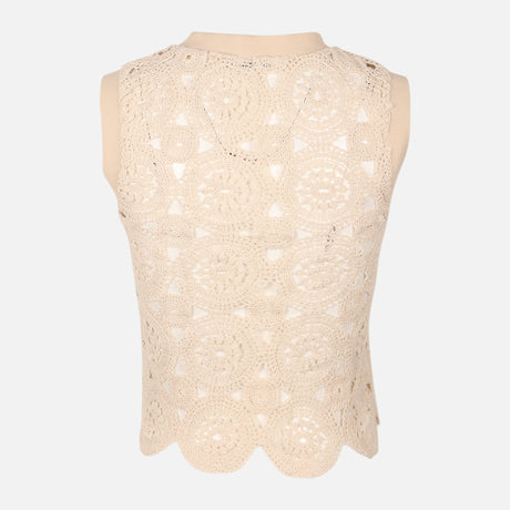 Women Crochet Sleeveless Top
