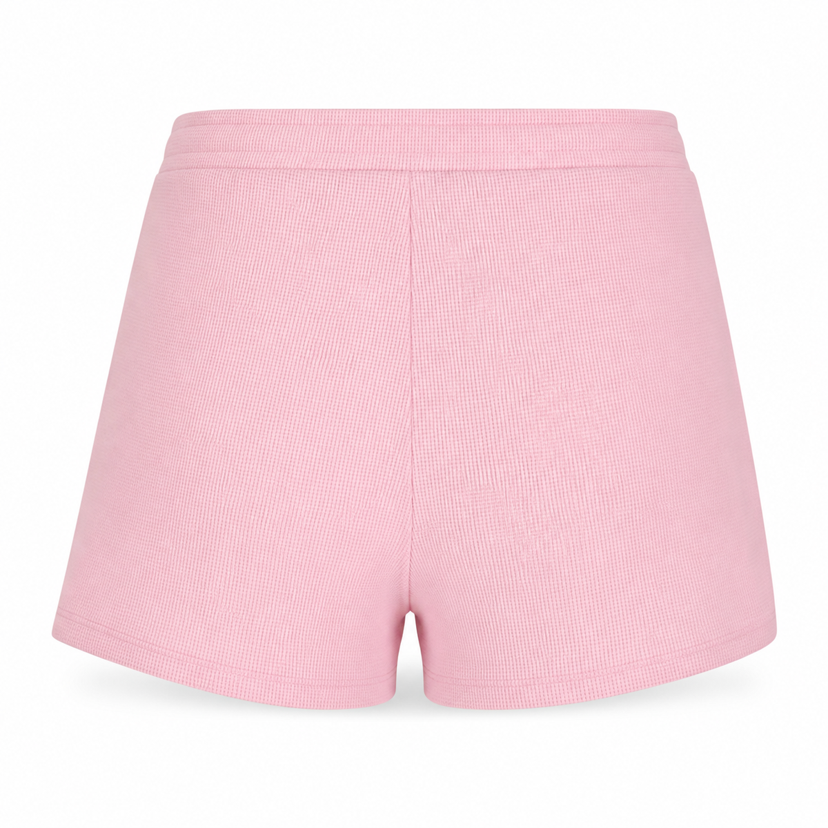 Women Waffle Drawstring Shorts