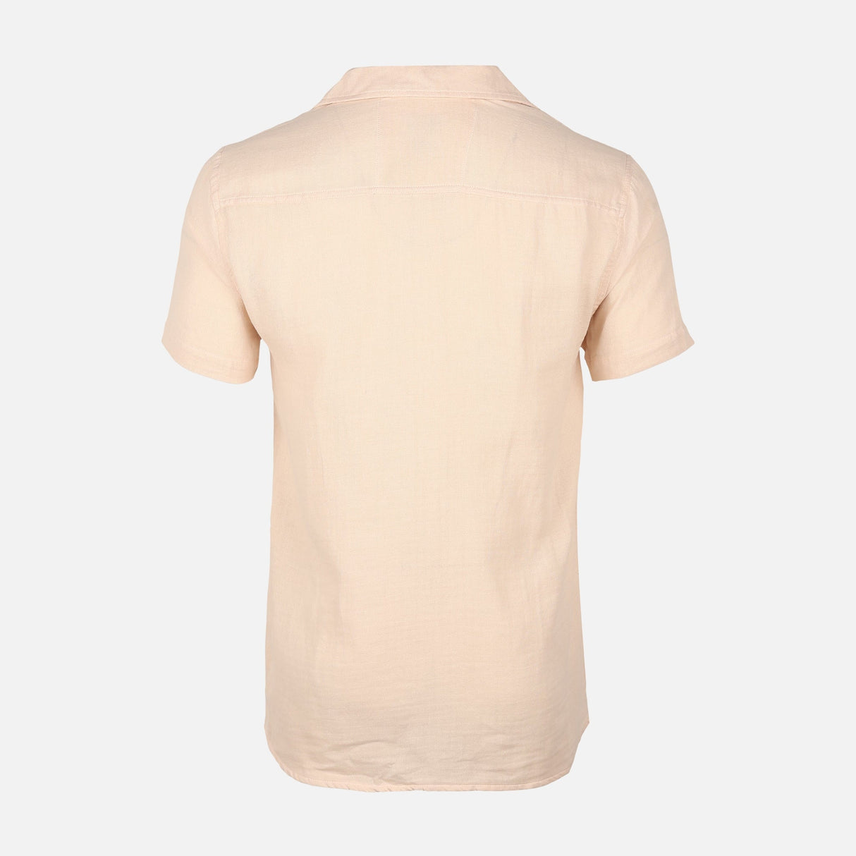 Men Woven Plain Short Sleeve Shirt 