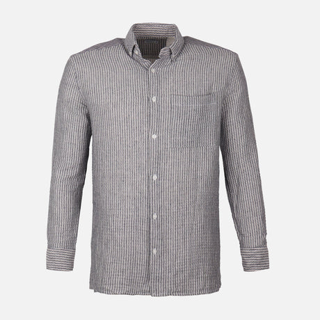 Men Woven Plain Short Sleeve Shirt 