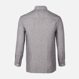 Men Woven Plain Short Sleeve Shirt 
