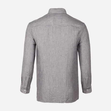 Men Woven Plain Short Sleeve Shirt 