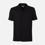 Men Woven Plain Short Sleeve Shirt 
