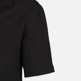 Men Woven Plain Short Sleeve Shirt 