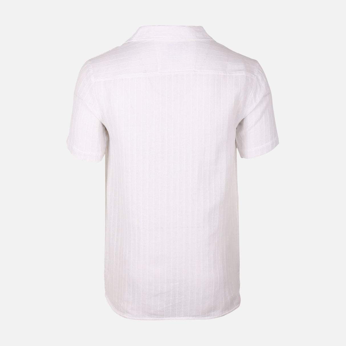Men Woven Plain Short Sleeve Shirt 