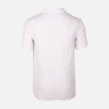Men Woven Plain Short Sleeve Shirt 