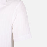 Men Woven Plain Short Sleeve Shirt 