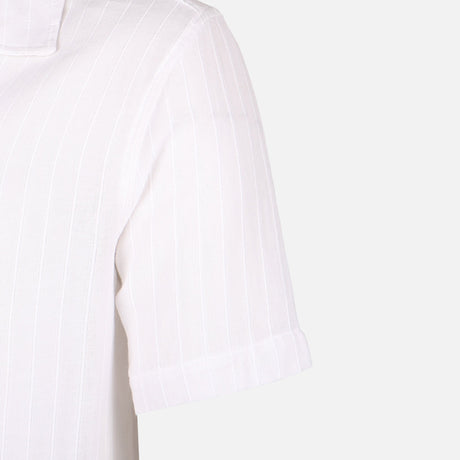 Men Woven Plain Short Sleeve Shirt 