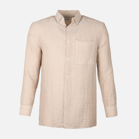 Men Woven Plain Short Sleeve Shirt 