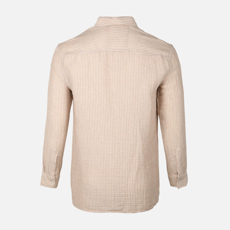 Men Woven Plain Short Sleeve Shirt 