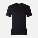 Men Basic Slub Short Sleeve Henley T-Shirt