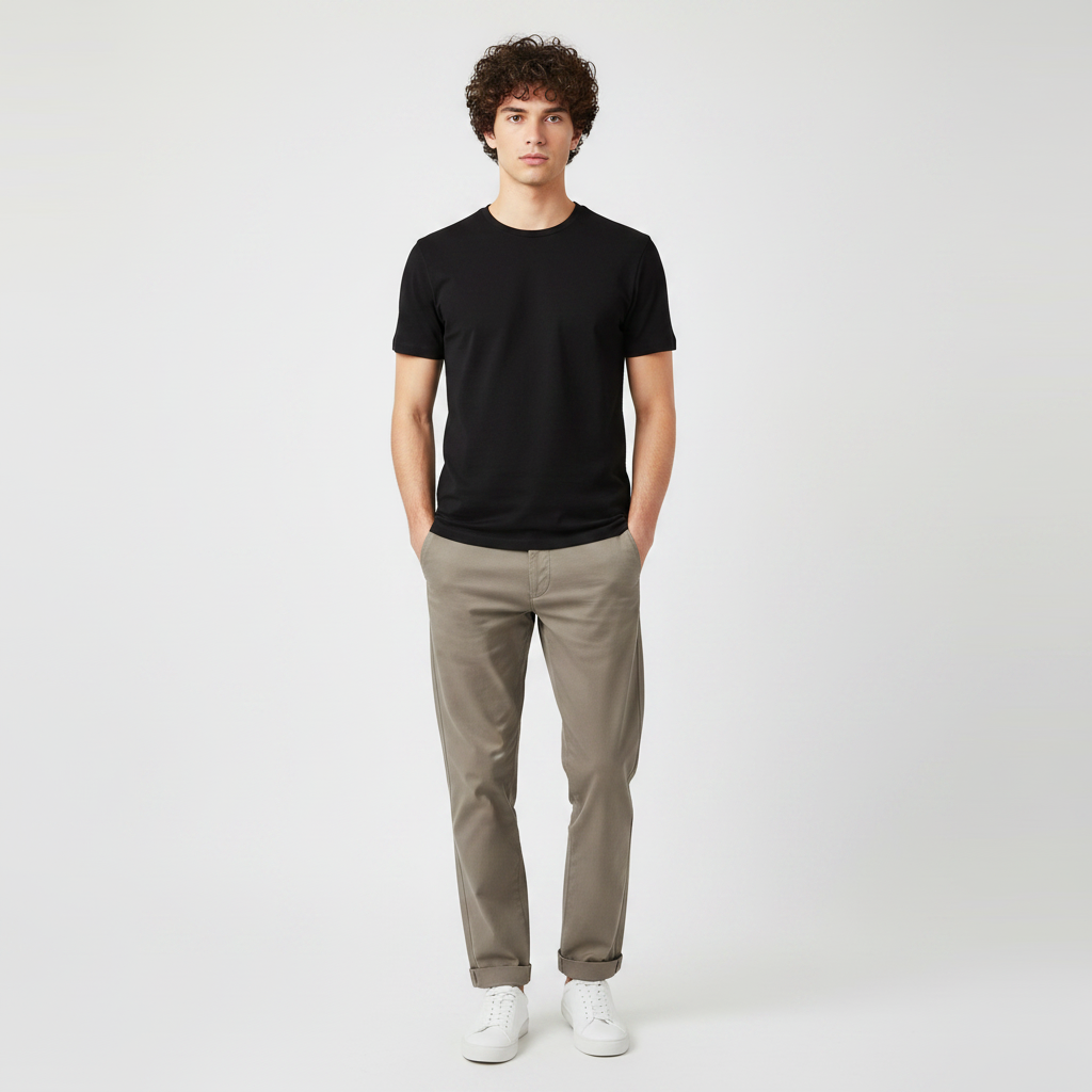 Men T-Shirt V Neek