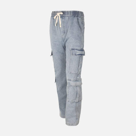 Men Denim Cargo Jogger
