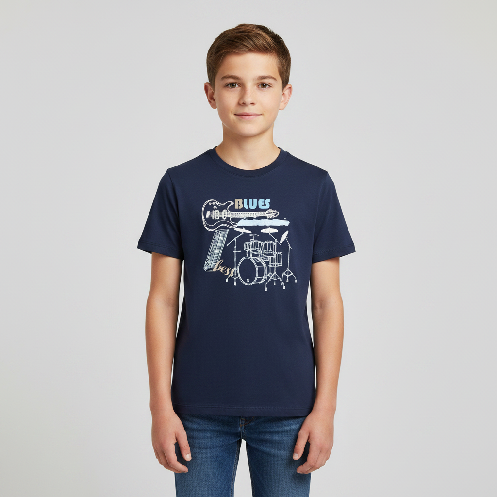 Boys T-Shirt Round Neck Short Sleeve