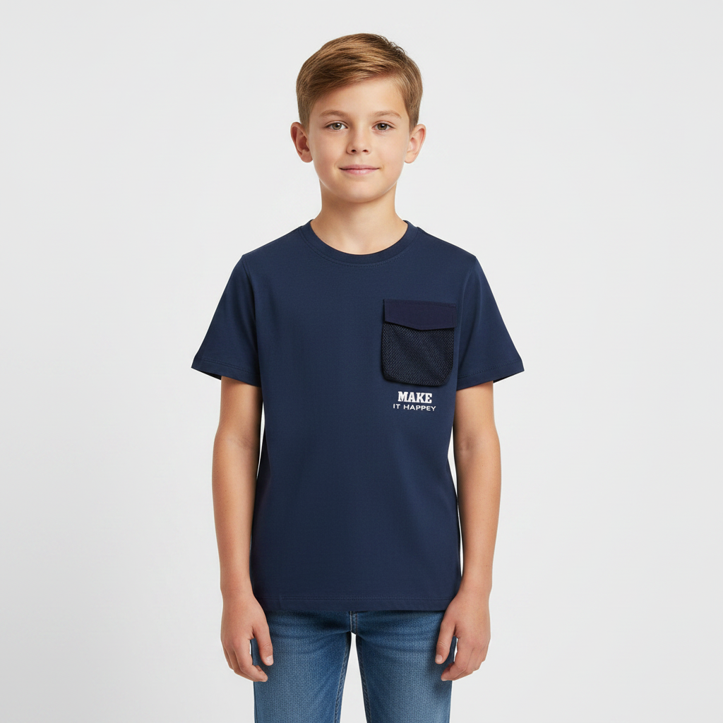 Boys T-Shirt Round Neck Short Sleeve