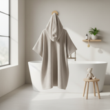Men Hooded Poncho With Front Pocket