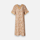 Rayon Pocket Middi Gown Short Sleeve