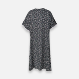 Rayon Pocket Middi Gown Short Sleeve
