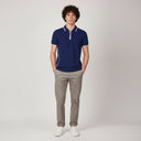 Men Pique Polo T-Shirt Short Sleeve